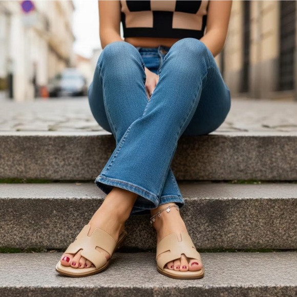 CUSHIONAIRE Voyage Cutout Strap Slides for Women - Picture 4 of 9